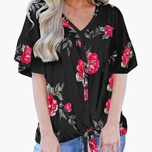 NWT Rose shirt Large
